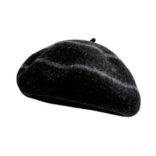 Sterling™ Striped Wool Blend Beret Soft Dome Painter Cap