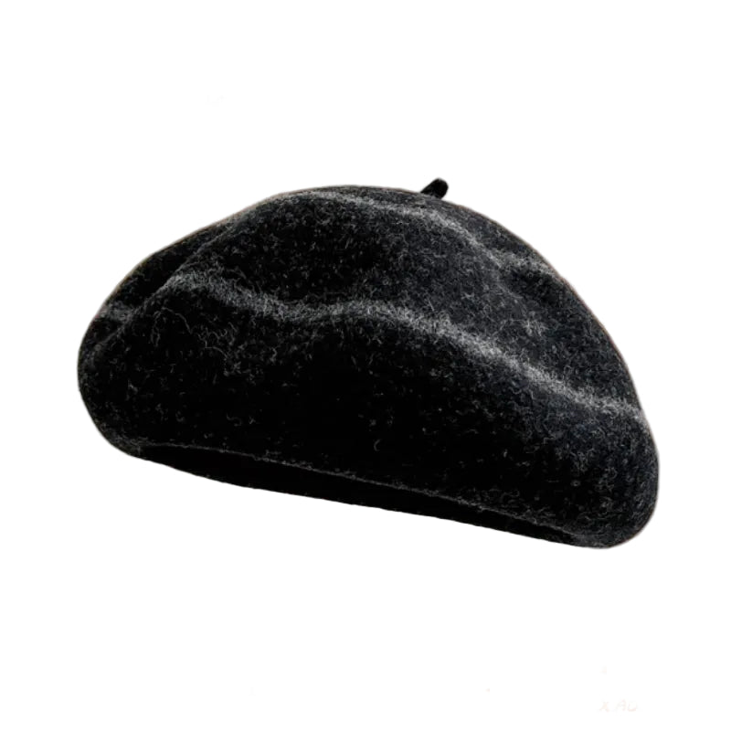 Sterling™ Striped Wool Blend Beret Soft Dome Painter Cap