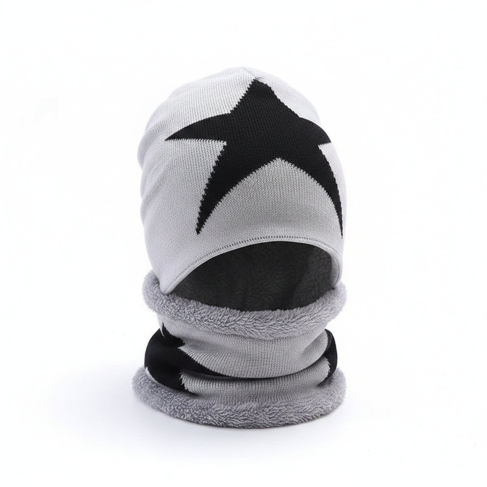 Sterling™ Kids Knit Beanie and Scarf Set - Star Pattern