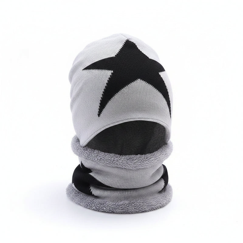 Sterling™ Kids Knit Beanie and Scarf Set - Star Pattern