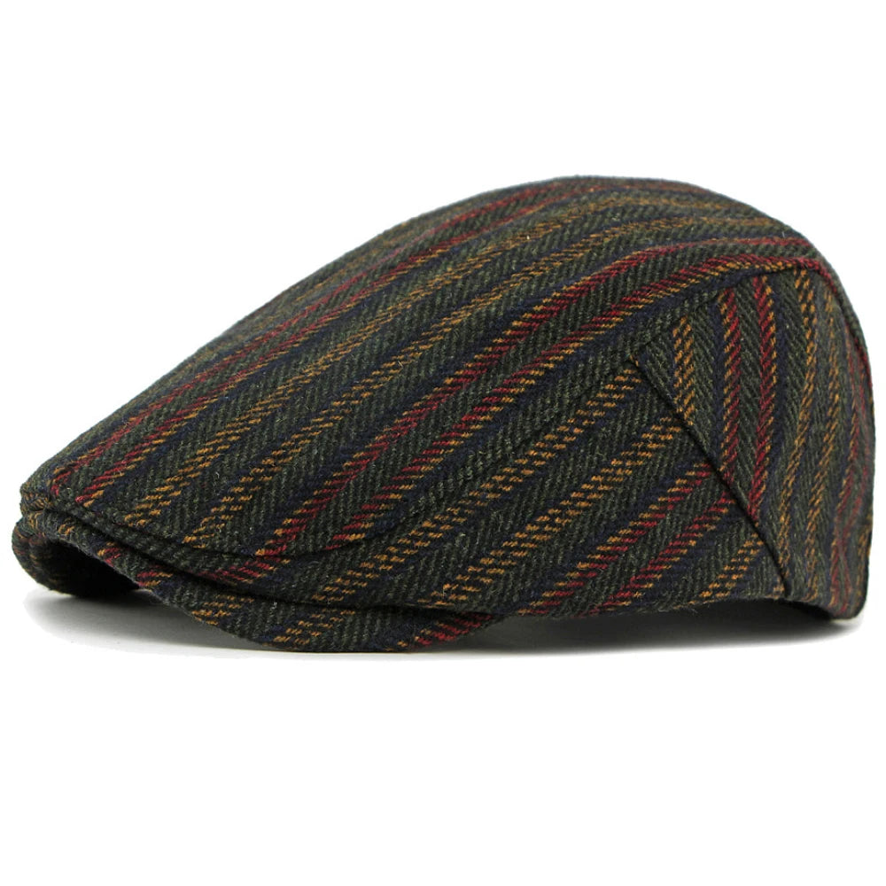 Sterling HT5040 Adjustable Wool Beret™ with Retro Stripes