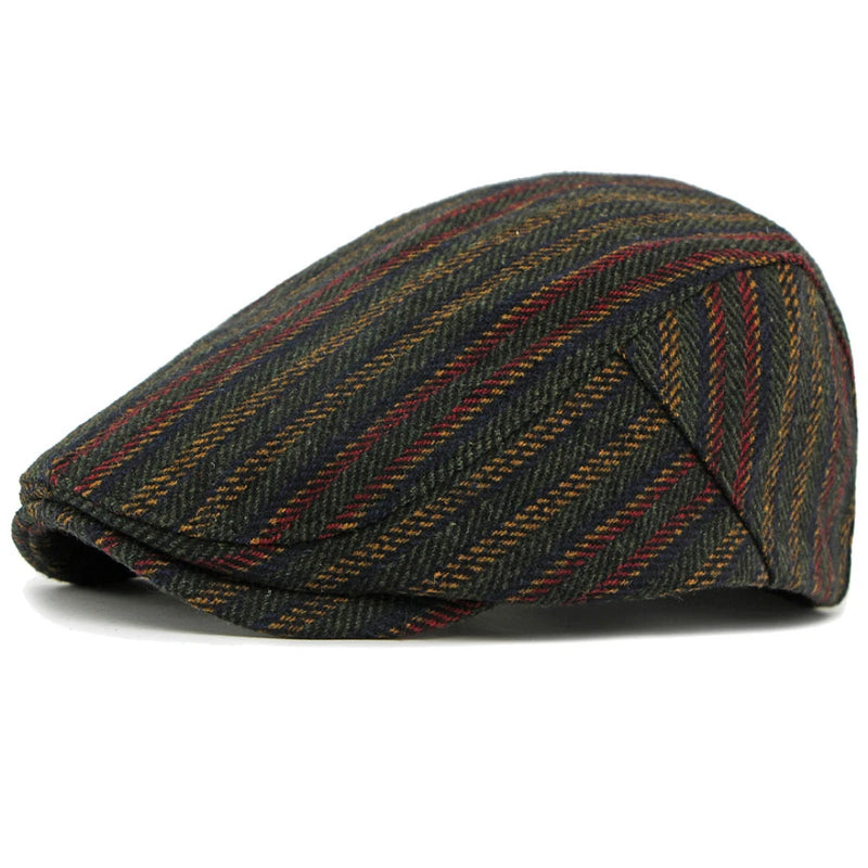 Sterling HT5040 Adjustable Wool Beret™ with Retro Stripes
