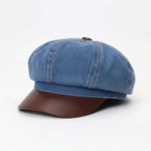 Sterling Newsboy Cap™ Washed Denim with Octagonal Crown