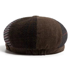 Sterling Vintage Newsboy™ Octagonal Herringbone Elastic Cap