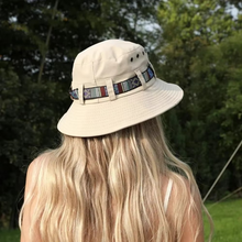 Sterling Striped Boho Style Summer Sun Hat™ Wide Brim Straw
