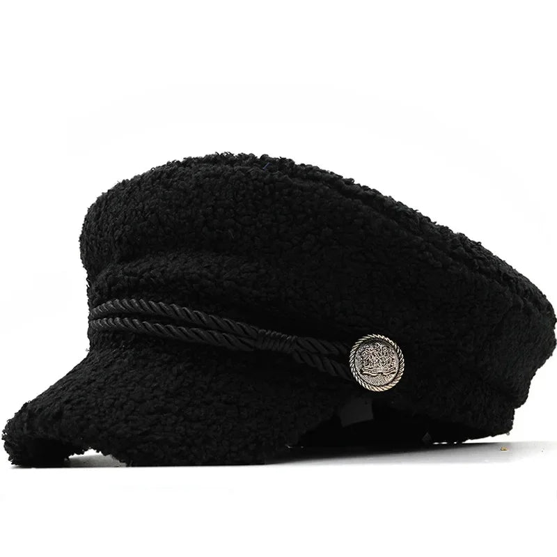 Sterling Textured Lamb Wool Sailor Cap™ Octagonal Soft Trim