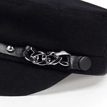 Sterling Rivet Chain Military Cap™ Flat Top Fabric Chain Trim