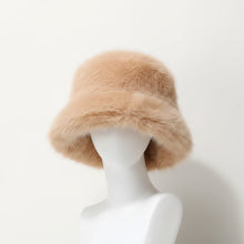 Sterling Solea Winter Bucket Hat™ Faux Mink Plush Bright Yellow