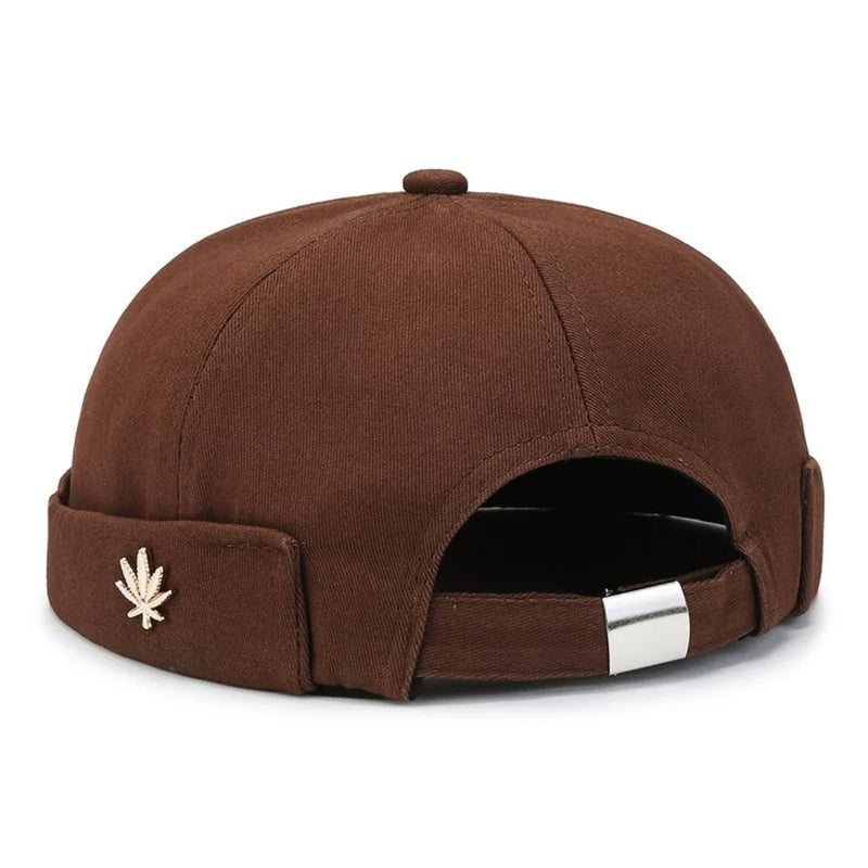 Sterling Metal Maple Leaf Curved Brim Cap™ Fabric Adjustable