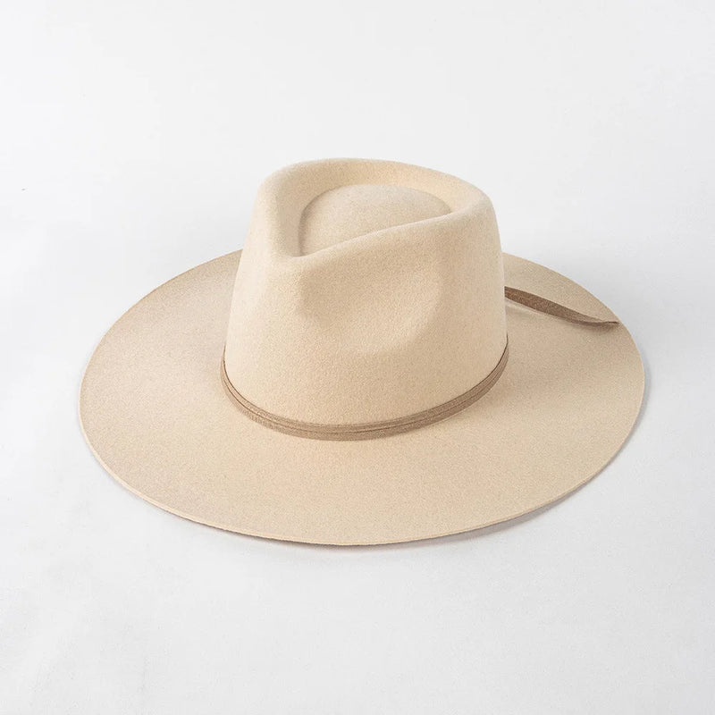 Sterling Wool Fedora Hat™ With Wide Brim And Ribbon Bow