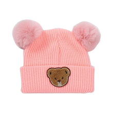 Sterling™ Child Winter Knit Bonnet with Double Pom Poms