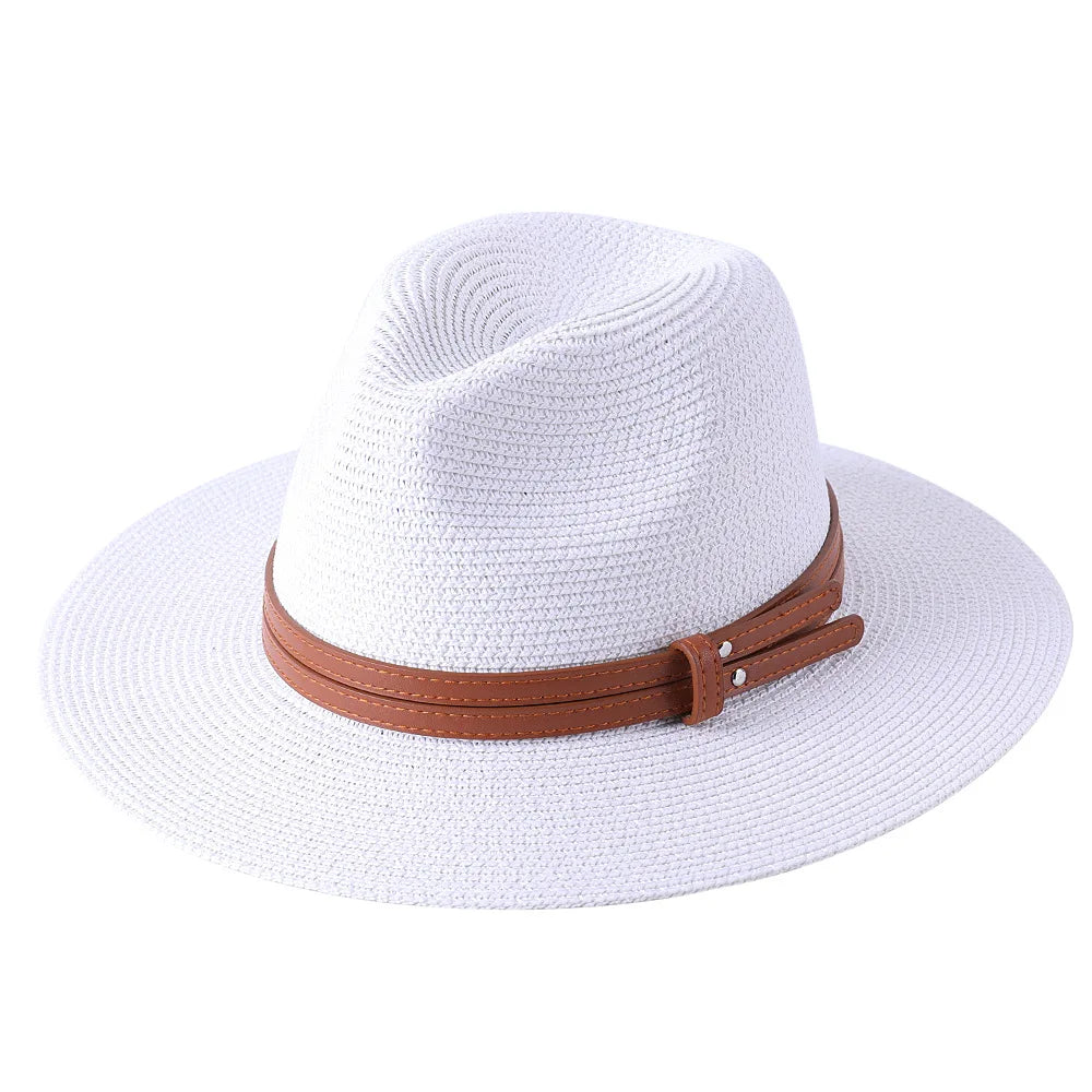 Sterling Riviera™ Straw Fedora Leather Band