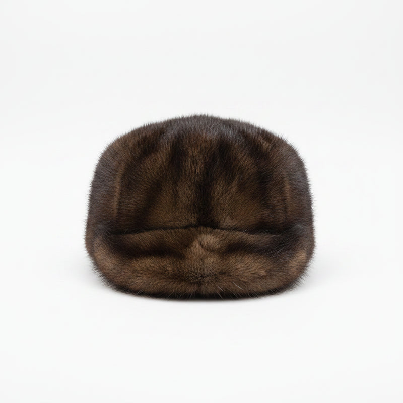 Sterling Mink Fur Winter Baseball Cap™ with Adjustable Fit