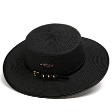 Sterling French Retro Flat™ Straw Sun Hat Wide Brim