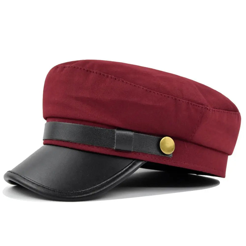 Sterling Sailor Cap Structured Military Design™ With Decorative Strap