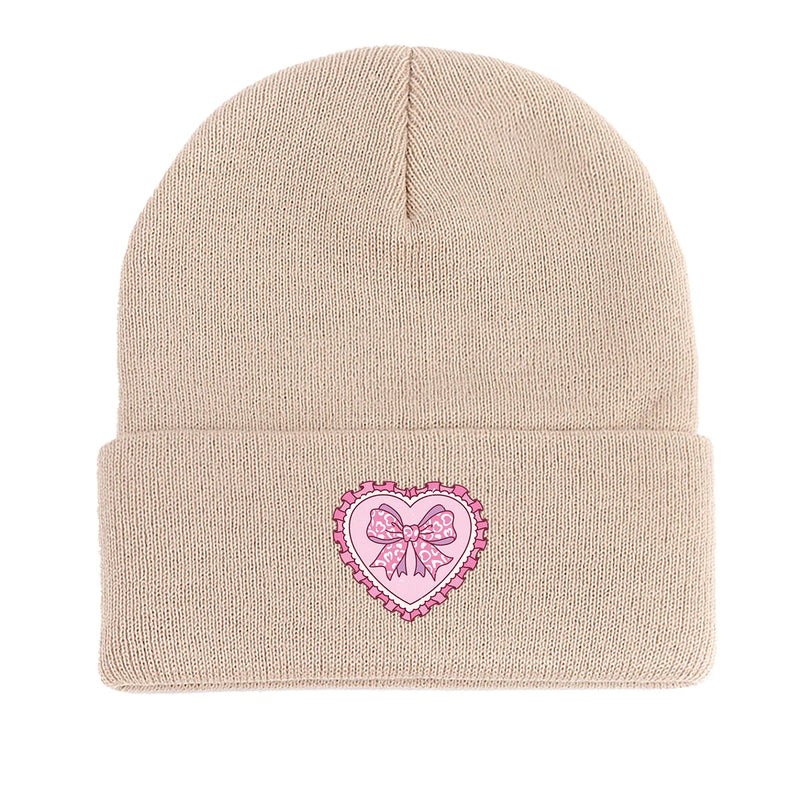 Sterling™ Pink Bow Love Cuffed Beanie