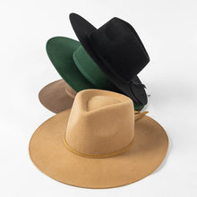 Sterling Wool Fedora Hat™ With Wide Brim And Ribbon Bow