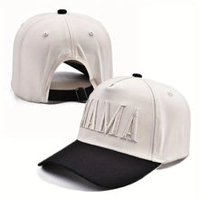 Sterling Retro Letter Embroidery™ DAD MAMA Baseball Cap Fabric Visor