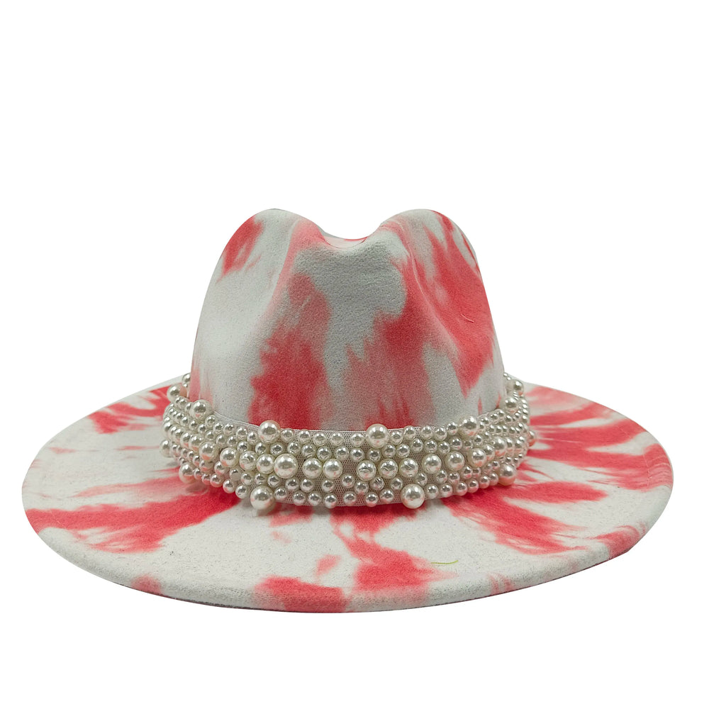 Sterling Fedora Hat™ Modern Psychedelic Pearl Design