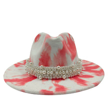 Sterling Fedora Hat™ Modern Psychedelic Pearl Design