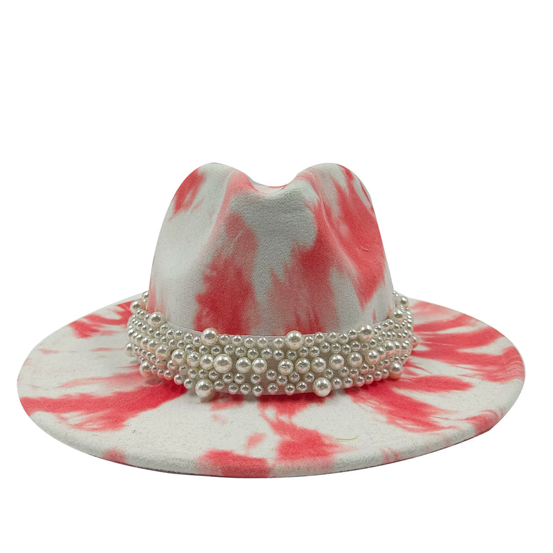Sterling Fedora Hat™ Modern Psychedelic Pearl Design