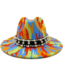 Sterling Fedora Hat™ Modern Psychedelic Pearl Design