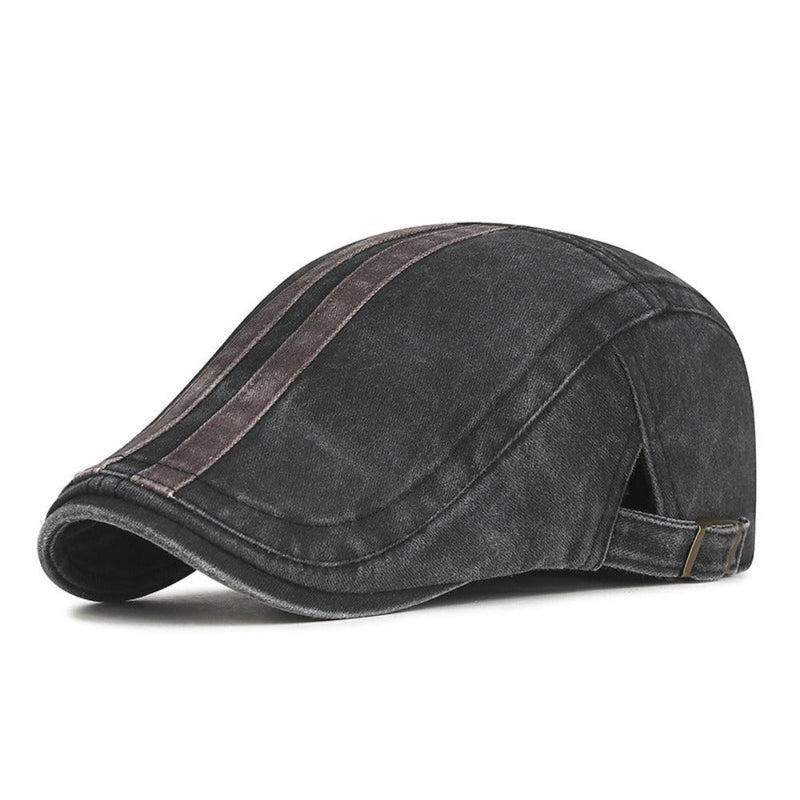 Sterling New Vintage Cotton Flat Visor™ Beret Adjustable Sun Cap