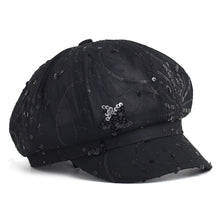 Sterling Sequined Mesh Painter Beret™ Breathable Sparkle Cap