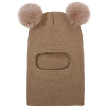 Sterling™ Double Pom Knit Balaclava Hood