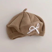 Sterling Roselyn Baby Wool Knit Beret™ with Bow Detail