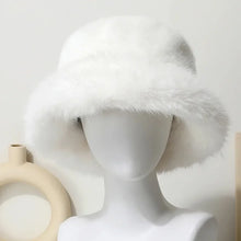 Sterling Solea Winter Bucket Hat™ Faux Mink Plush Bright Yellow
