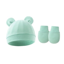 Sterling™ Newborn Bow Beanie and Mittens Set