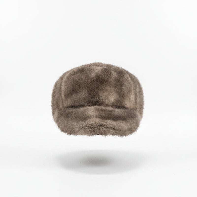 Sterling Mink Fur Winter Baseball Cap™ with Adjustable Fit