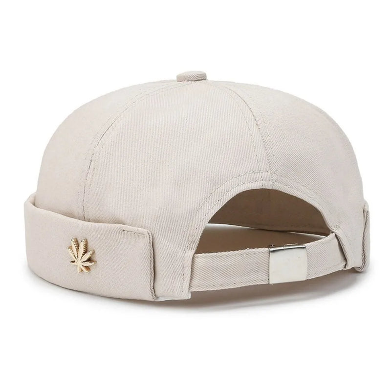Sterling Metal Maple Leaf Curved Brim Cap™ Fabric Adjustable