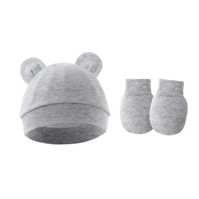 Sterling™ Newborn Bow Beanie and Mittens Set