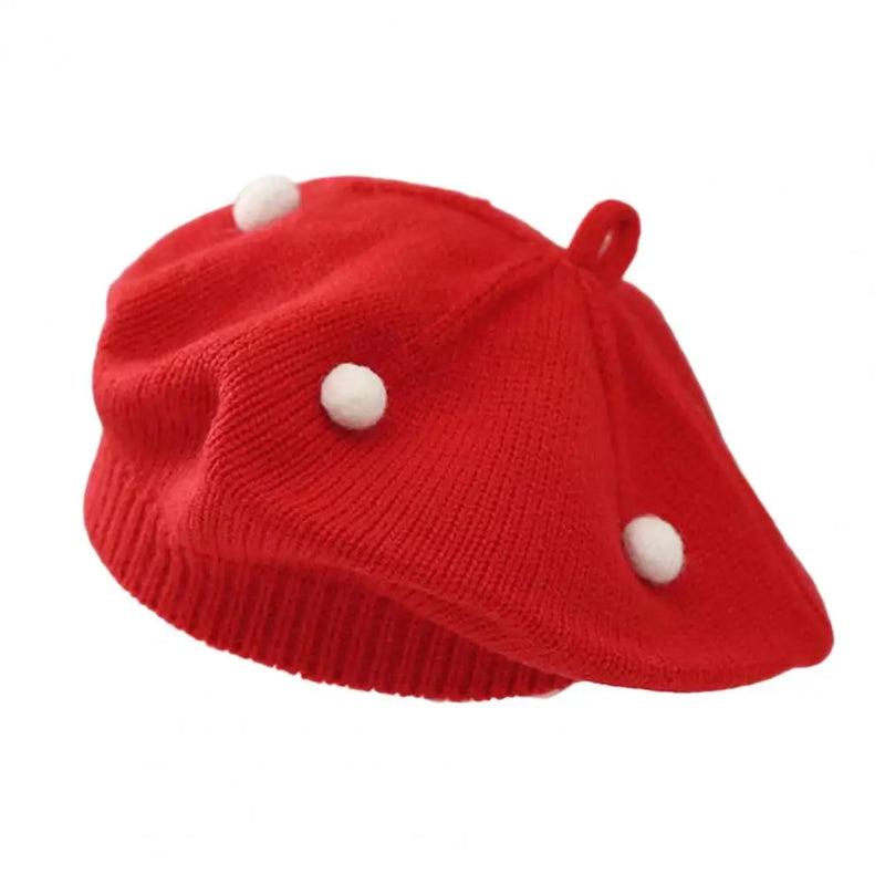 Sterling Amelie Baby Knit Beret™ with Plush Pom