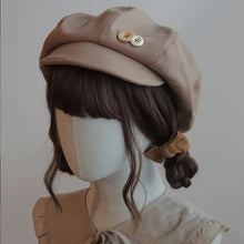 Sterling Cloud Style Beret™ Brown Fabric Newsboy Pumpkin Crown