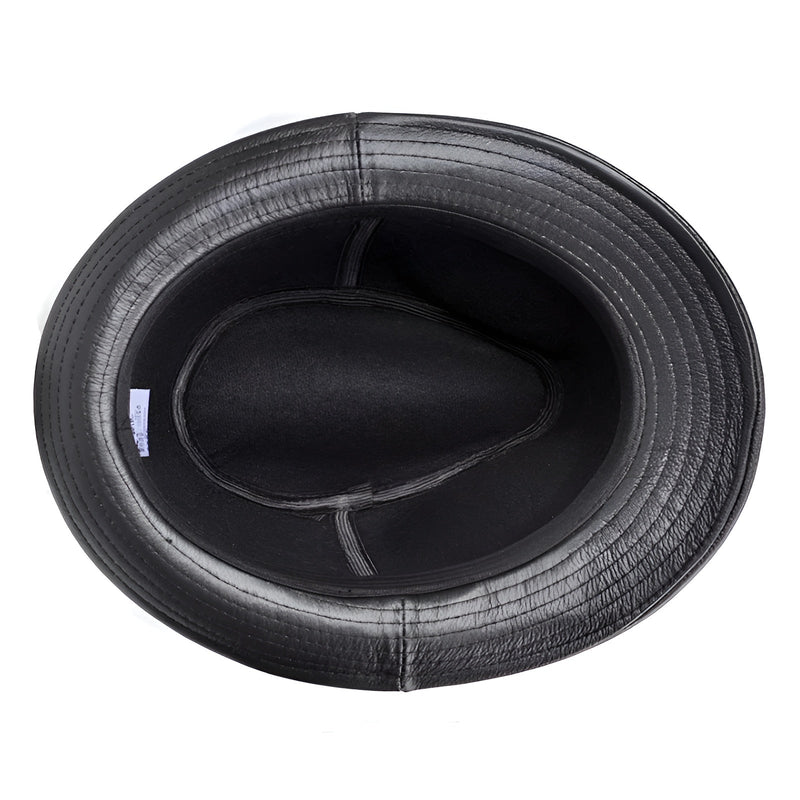 Sterling Trilby Hat™ Leather Short Brim Timeless Style