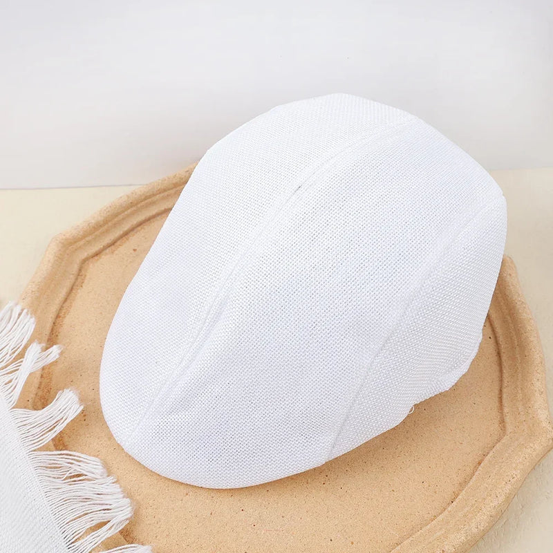 Sterling Marlowe Painter Beret Linen Blend Adjustable Solid Cap™