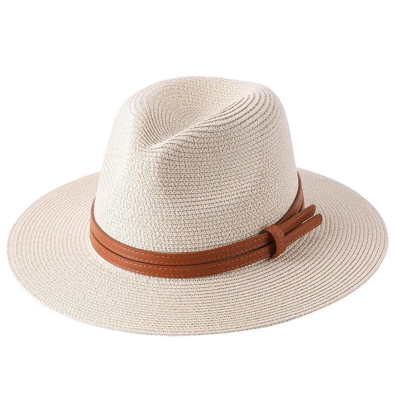 Sterling Ivory Coast™ Straw Fedora Buckle Band
