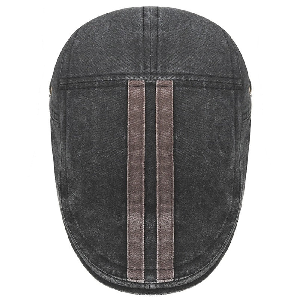 Sterling New Vintage Cotton Flat Visor™ Beret Adjustable Sun Cap