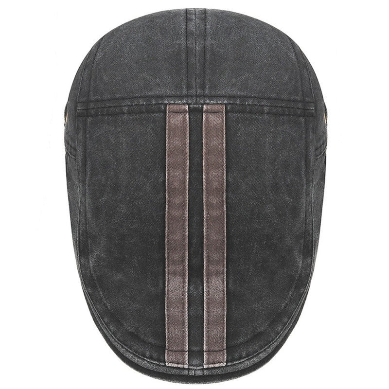 Sterling New Vintage Cotton Flat Visor™ Beret Adjustable Sun Cap