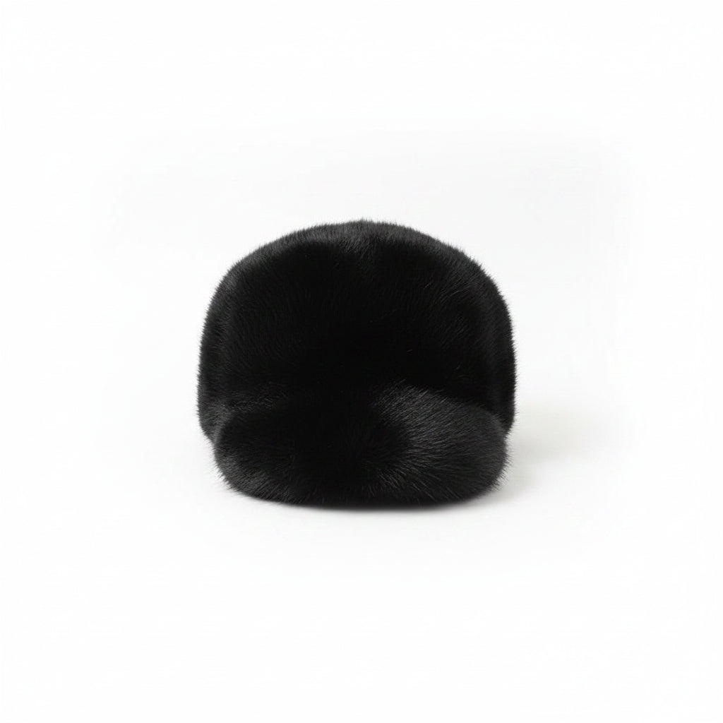 Sterling Mink Fur Winter Baseball Cap™ with Adjustable Fit