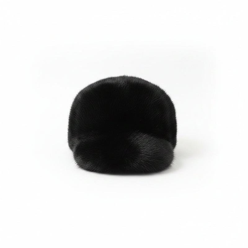 Sterling Mink Fur Winter Baseball Cap™ with Adjustable Fit