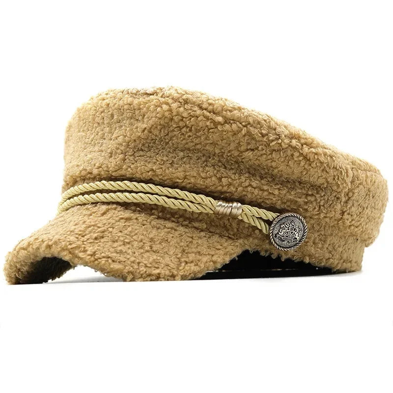 Sterling Textured Lamb Wool Sailor Cap™ Octagonal Soft Trim