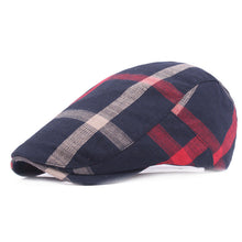 Sterling Vintage Check Cap Plaid Cotton Crown Adjustable Back