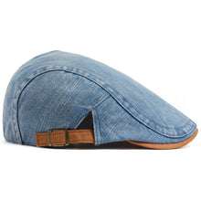 Sterling Denim Cotton Newsboy Cap™ Patchwork Brown Beret