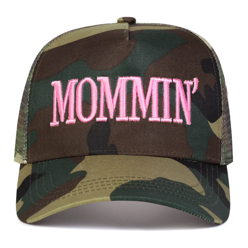 Sterling MOMMIN™ Mesh Baseball Cap Embroidered Letter Detail