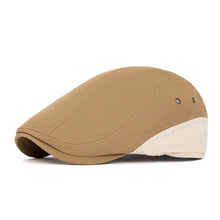 Sterling Vintage Patchwork Flat Cap™ Washed Fabric Paneled Visor
