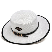 Sterling French Retro Flat™ Straw Sun Hat Wide Brim